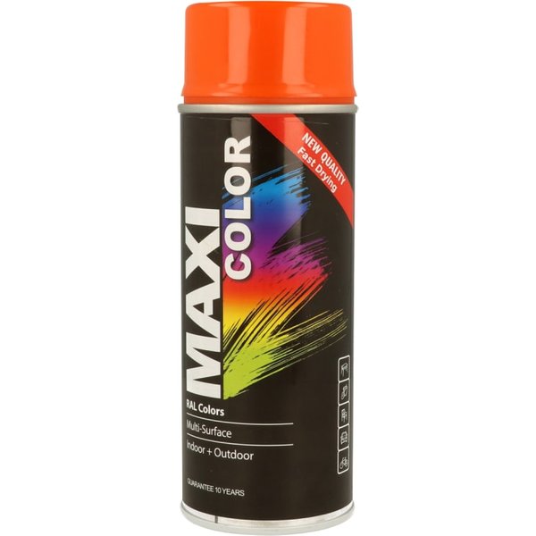 MAXICOLOR Spray Paint Gloss Pure Orange 400ml MX2004 MX2004