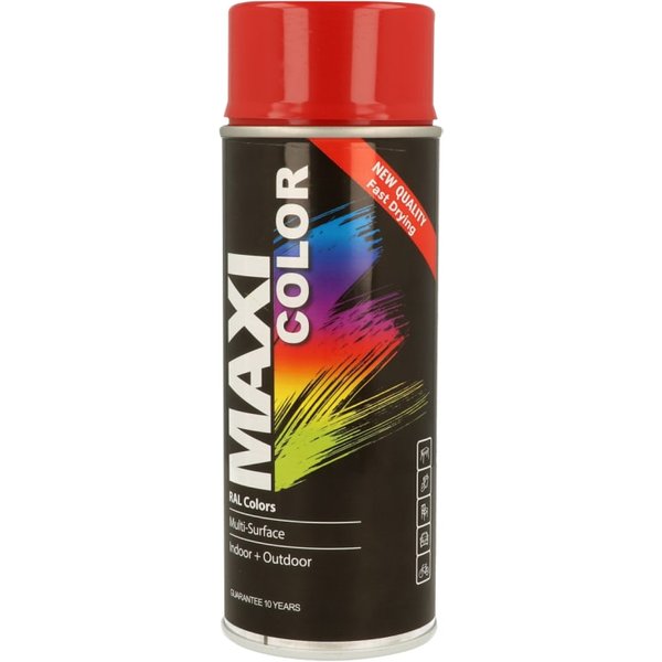 MAXICOLOR Spray Paint Gloss Flame Red 400ml MX3000 MX3000