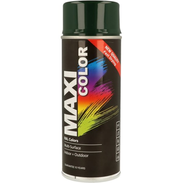 MAXICOLOR Spray Paint Gloss Fir Green 400ml MX6009 MX6009