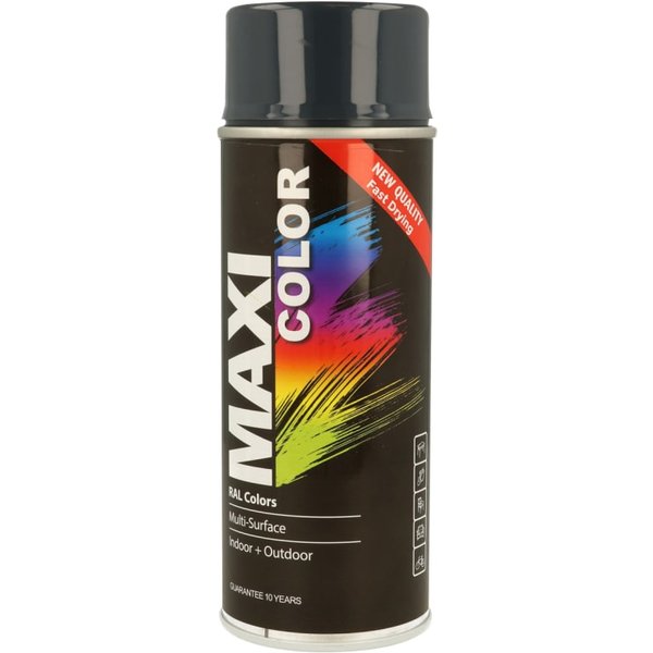 MAXICOLOR Spray Paint Gloss Anthracite Grey 400ml MX7016 MX7016