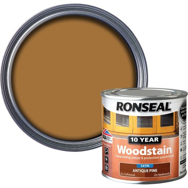 Ronseal 10 Year Woodstain Antique Pine 250ml 38665