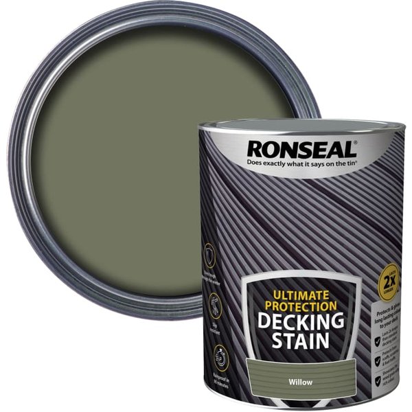 Ronseal Ultimate Protection Decking Stain Willow 5 litre 39224