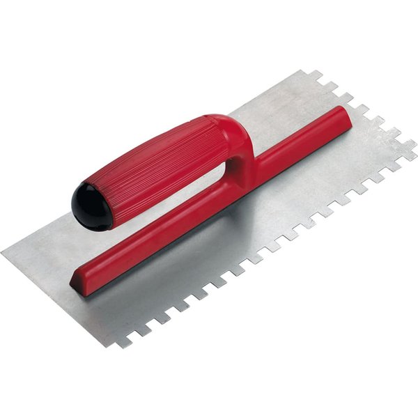 RUBI TILING TOOLS PRO Steel Notched Trowel 11 x 4in x 5/16in Notch 25905