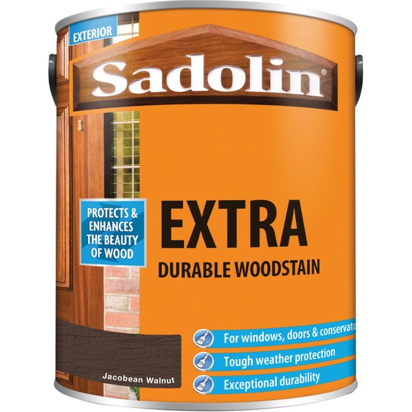 Sadolin Extra Durable Woodstain Jacobean Walnut 5 litre 5012998