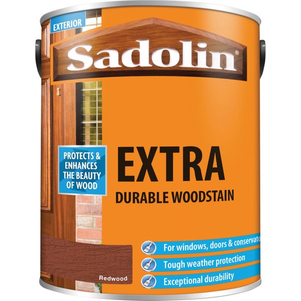 Sadolin Extra Durable Woodstain Redwood 5 litre 5013000
