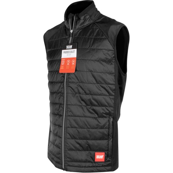 Scan Padded Gilet with Stretch Back - L