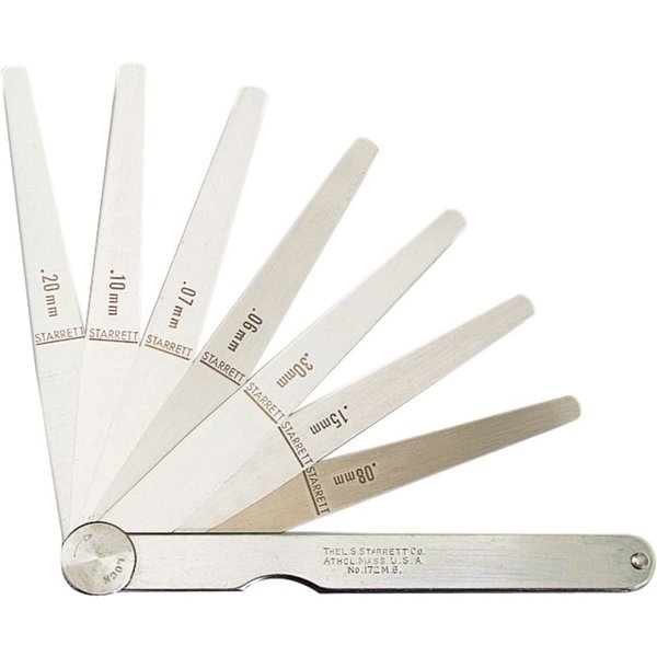 Starrett 173MA Feeler Gauge 13 Piece Set 0.03-0.5mm BU757