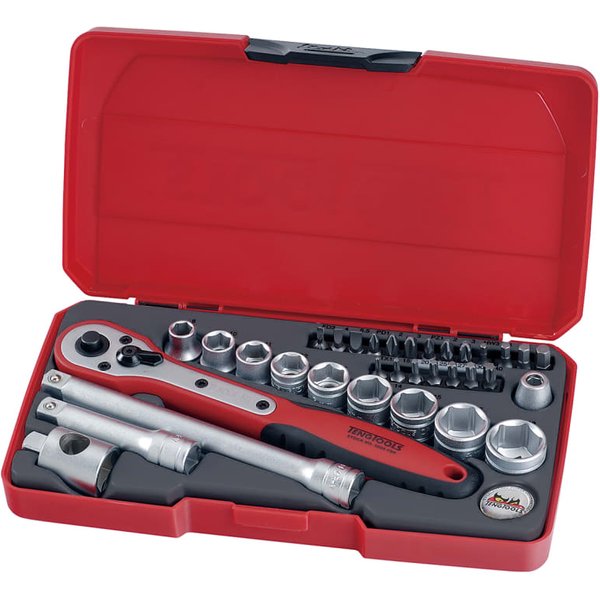 Teng T3834 Socket & Bit Set of 34 Metric 3/8in Drive T3834