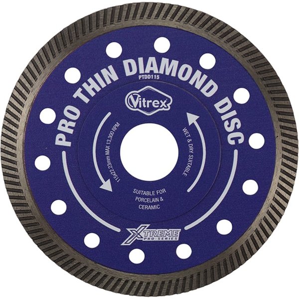 Vitrex Xtreme Pro Thin Diamond Disc 115mm PTDD115