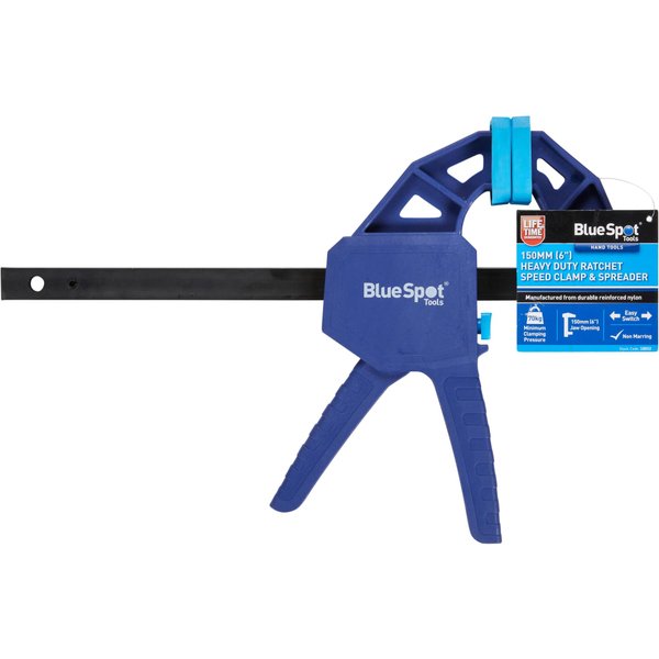 BlueSpot Tools Heavy-Duty Ratchet Speed Clamp & Spreader 150mm (6in) 10032