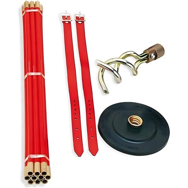 Rothenberger Universal Drainrod with Plunger, Worm Screw & Straps 130080