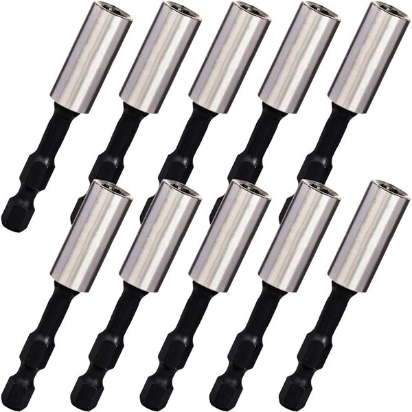 Excel 60mm Impact Rated Magnetic Bit Holder Blister Card Pack of 10 60mm
