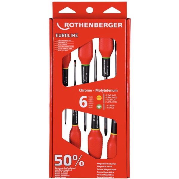 Rothenberger Euroline Screwdriver Set of 6 Piece 73571