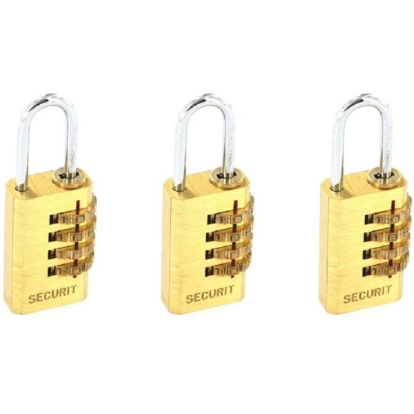 Securit Reset Brass Code Lock S1195