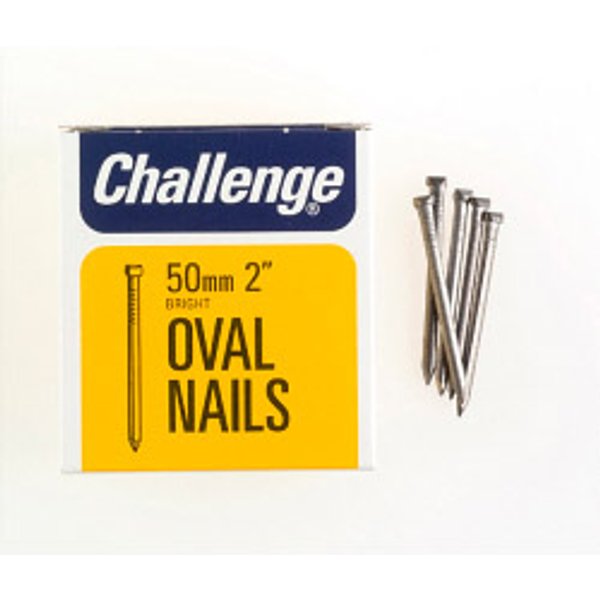 Challenge Oval Wire Nails - Bright Steel (Box Pack) 12016