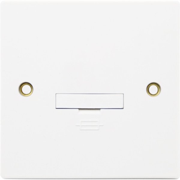 Securlec Square 1 Gang Unswitched Fused Spur SL9481