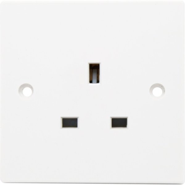 Securlec 1 Gang Unswitched Socket SL9491