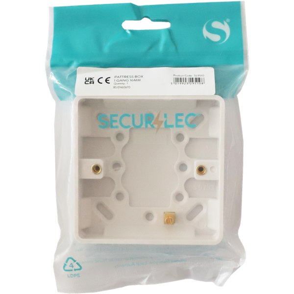Securlec 1g Surface Pattress Box SL9510
