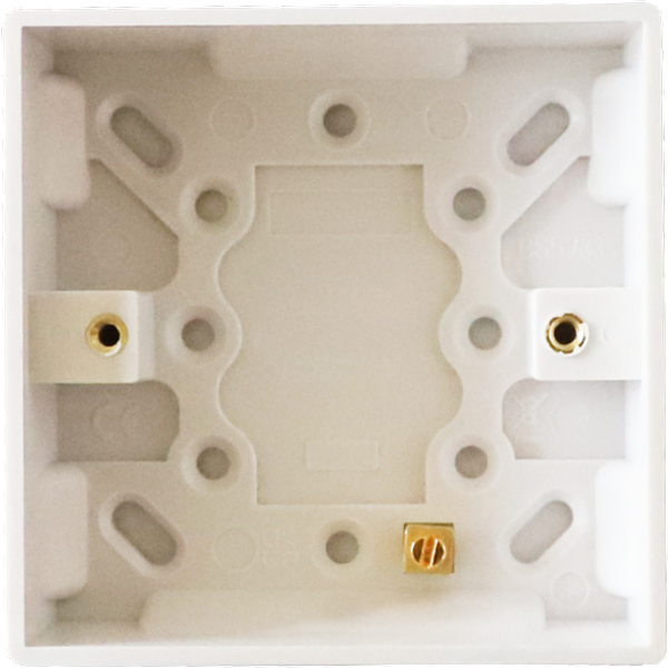 Securlec Single Pattress Box Square SL9518
