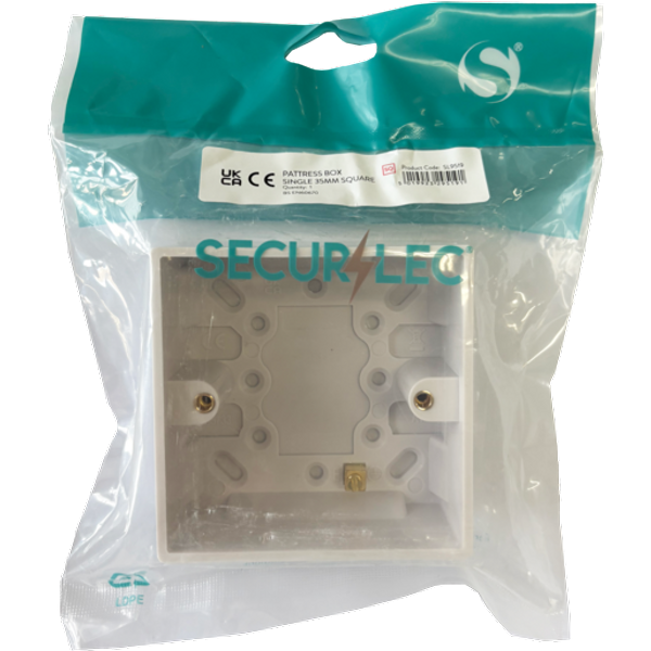 Securlec Single Square Pattress Box SL9519