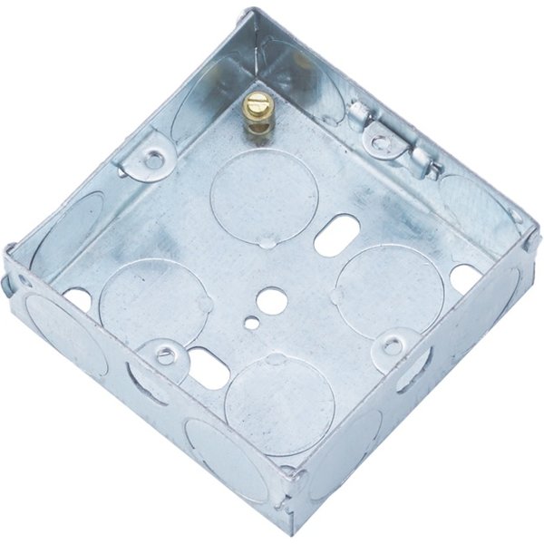 Securlec Metal Back Box 1 Gang SL9531