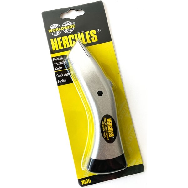 Hercules Fishtail Trimming Knife - Retractable 1035