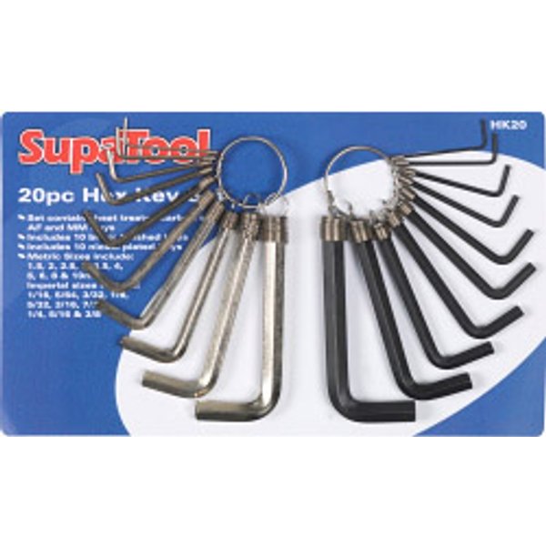 SupaTool Combination Hex Key Set HK20