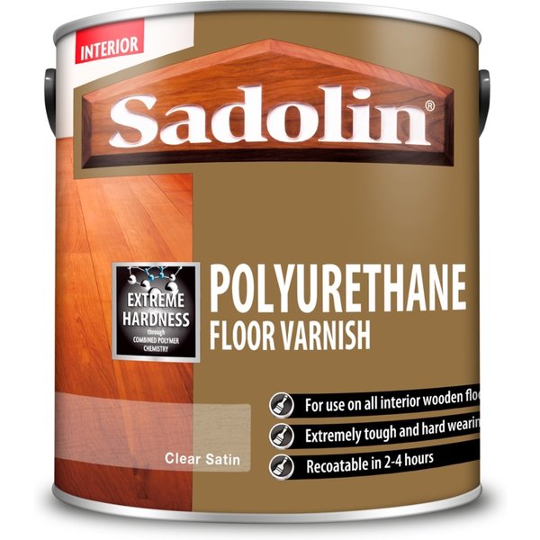 Sadolin Poly Floor Varnish Clear Satin 5038013