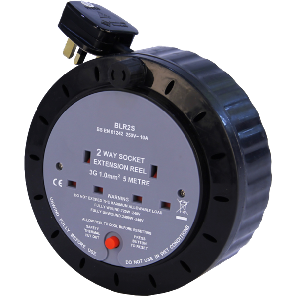 Securlec 2 Socket Extension Reel SL9100