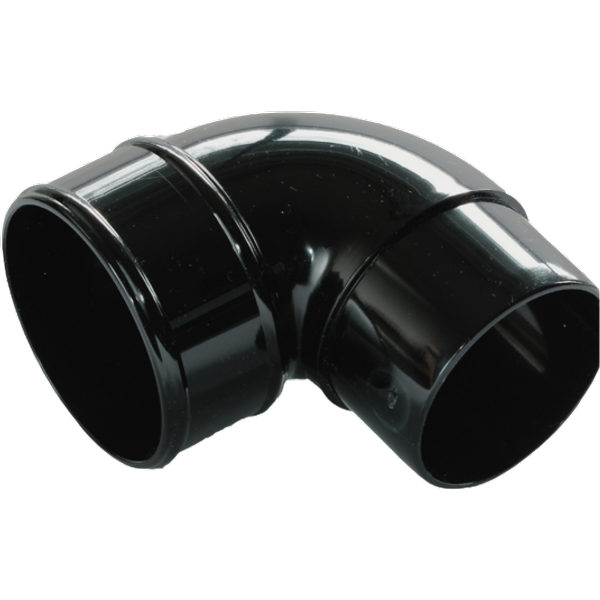 Kayflow Rainwater 90° Round Bend Black RWRBB