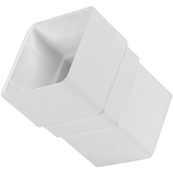 Kayflow Rainwater Square Connectors White RWSPSW