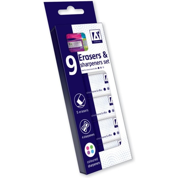 I G Design Eraser & Sharpener Set ERLS/4