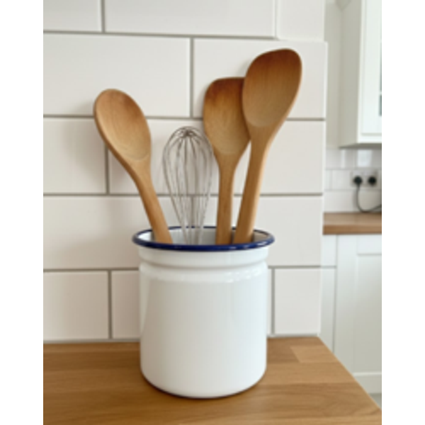 Falcon Enamel Cutlery Holder Traditional White 54510