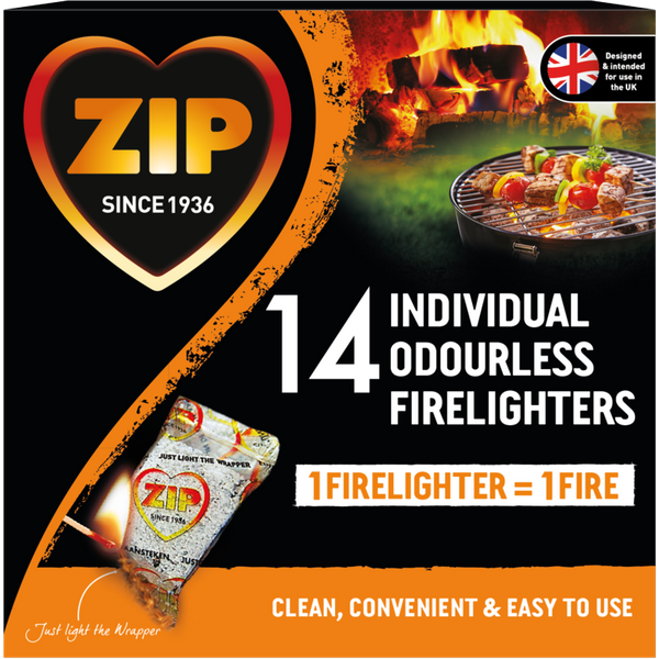 Zip Fast & Clean Wrapped Firelighters SB093037