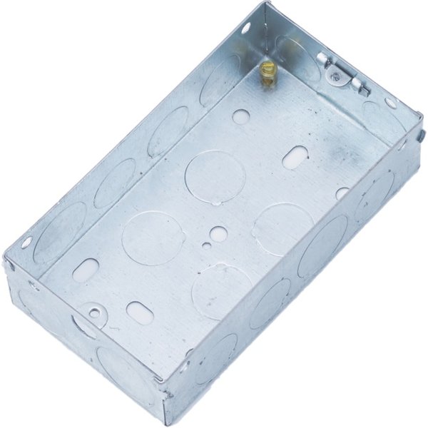Securlec 47mm 2 Gang Metal Box to BS4664 SL9538