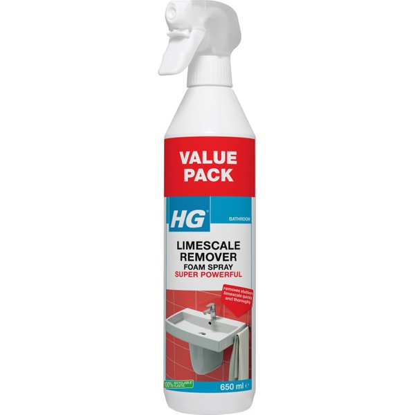H G Limescale Remover Foam Spray Super Power 650ml 605065106 605065106