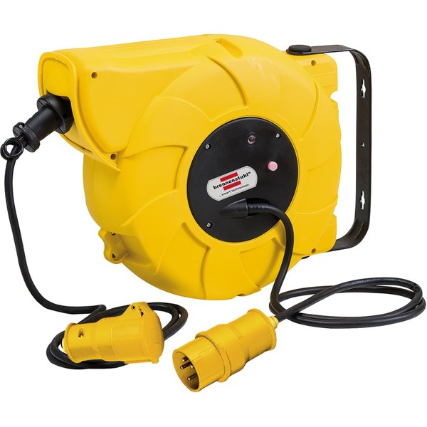 Brennenstuhl Auto Cable Reel 110V 16+2m 16A 1 Socket 1241003110