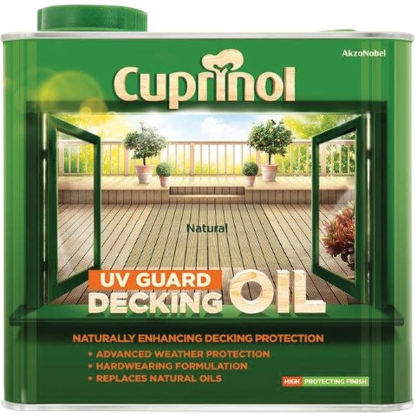 Cuprinol UV Guard Decking Oil & Protector Natural 2.5L 5122410