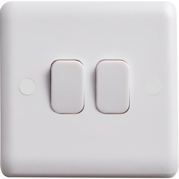 Deta Vimark Light Switch 2-Gang 2-Way VC1204
