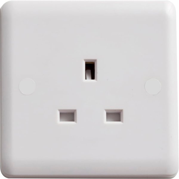 Deta Vimark Unswitched Socket 1-Gang 13A VC1206