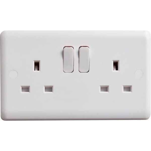 Deta Vimark Switched Socket 2-Gang 13A VC1209S