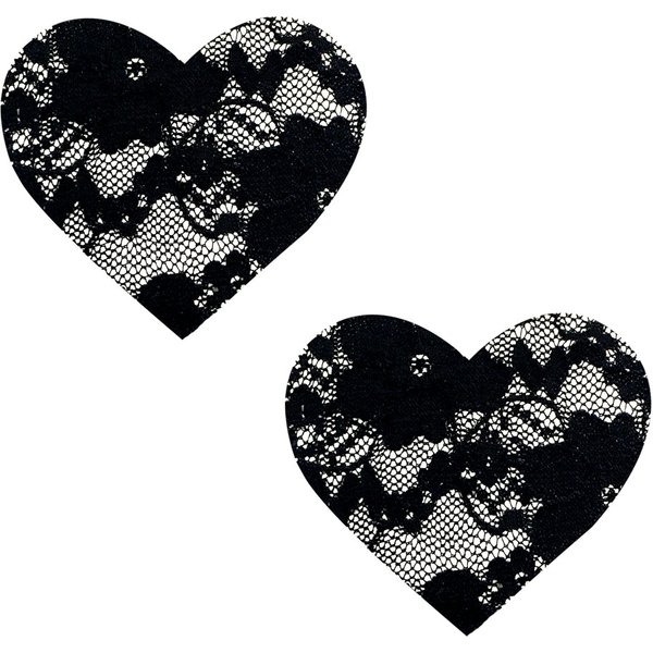 Vogue Black Lace I Heart U Nipztix Pasties
