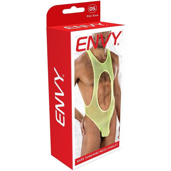 Envy Bare Sunshine Mesh Singlet Os - Yellow