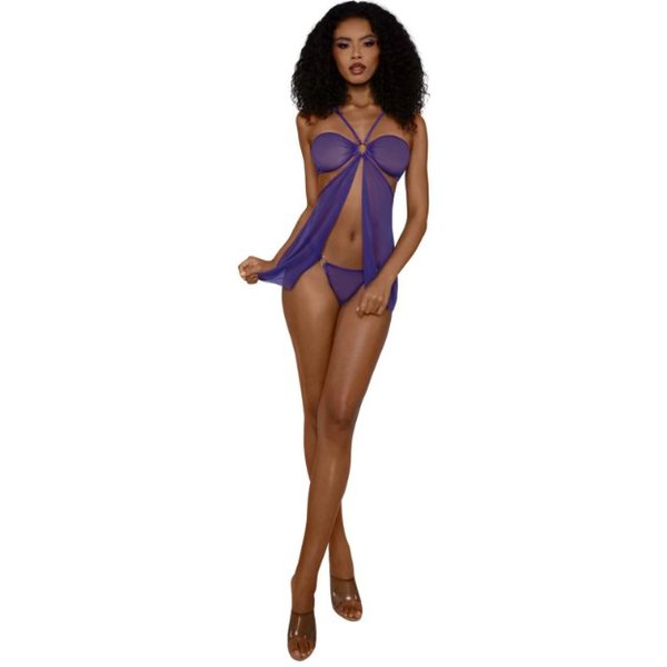 Babydoll Set With Panty - Os - Ultra Violet