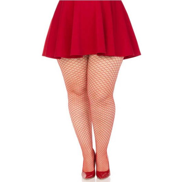 Industrial Net Pantyhose 1x 2x Red