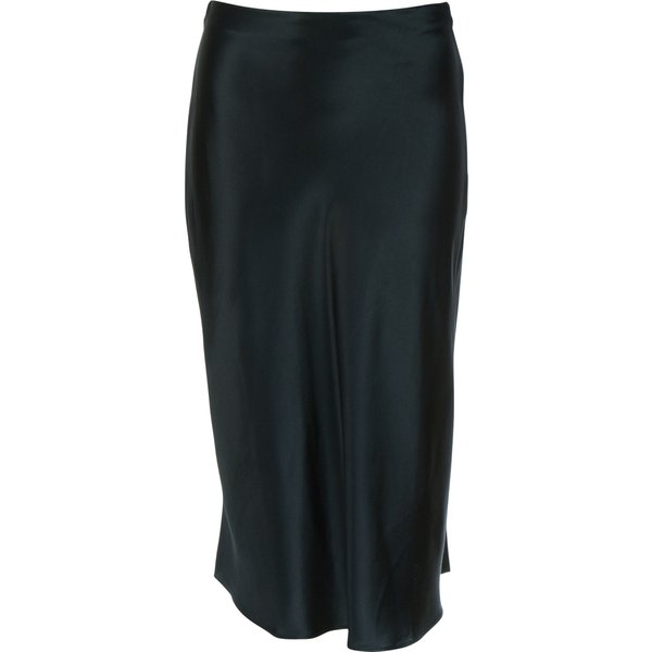 Princess goes Hollywood • zwarte satijnen midi rok • 36