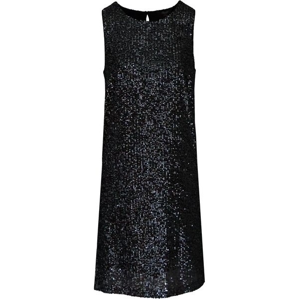 Princess goes Hollywood • zwarte pailletten jurk • 36