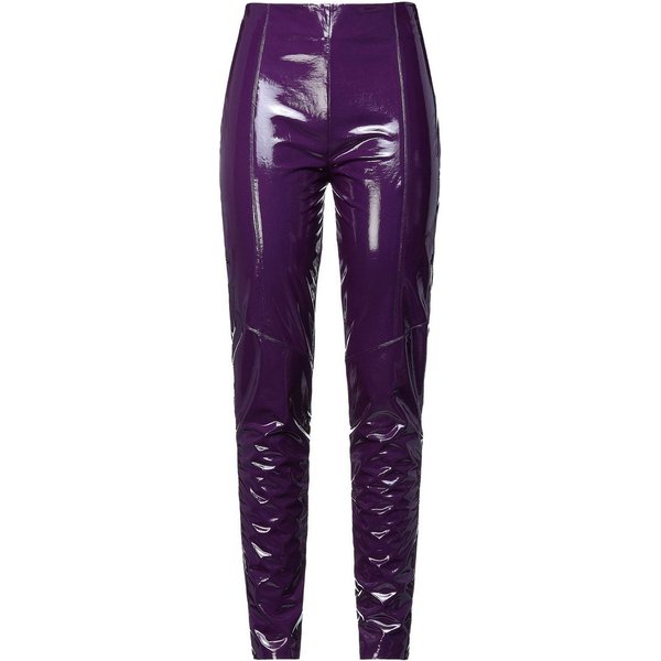 Pinko • paarse faux lakleren pantalon • XXS (IT38)