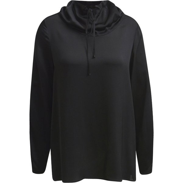 Milano Italy • zwarte satijnen blouse • 36