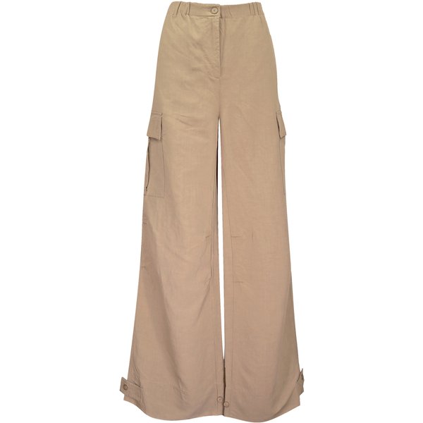 Cambio • wijde pantalon Parachute in beige • 36